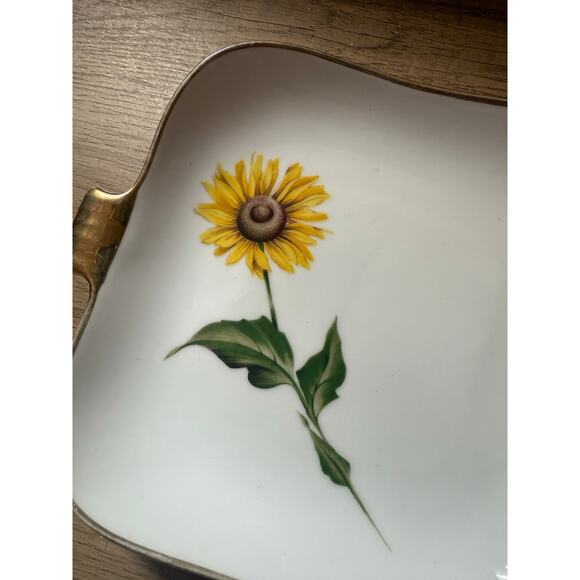 Winterling Marktleuthen Bavaria Sunflower Dish Plate - Picture 5 of 6